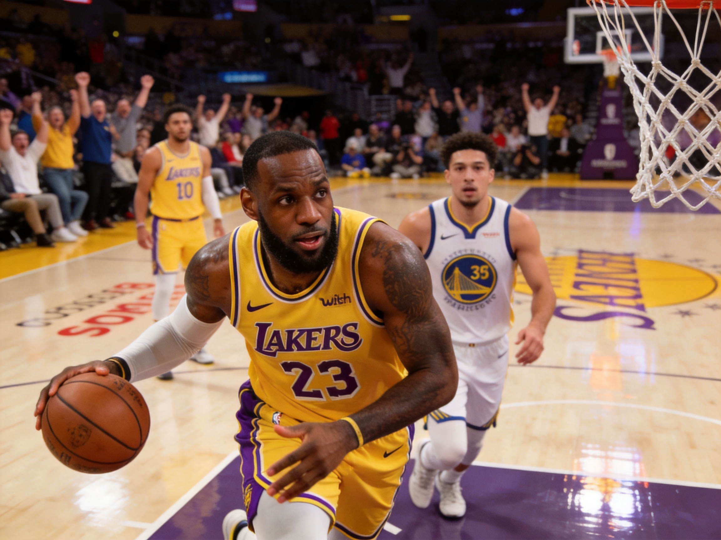 NBA常规赛 湖人vs勇士 精彩集锦